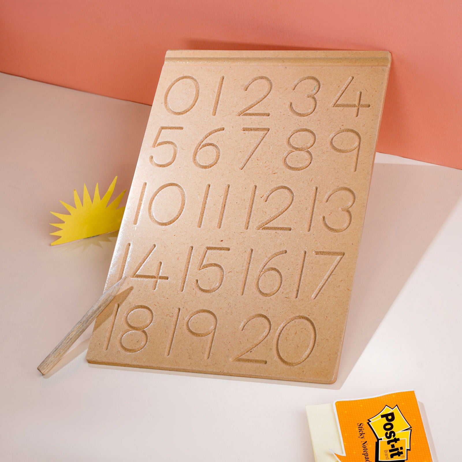 Wooden Educational Board - Numbers Puzzle 0 to 20 - Tinycubs - 
