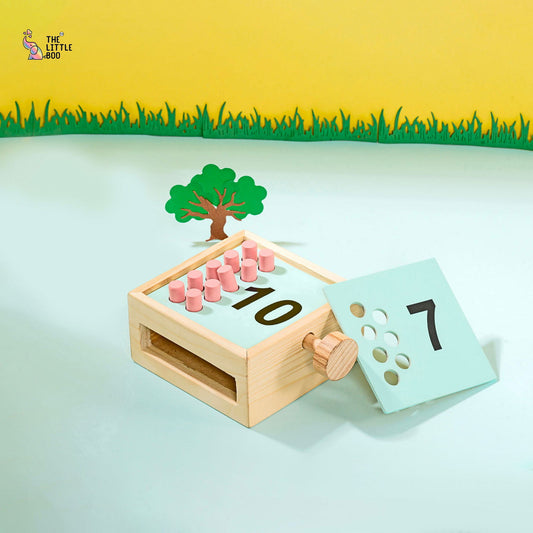 Wooden Number peg Counter - Tinycubs - 