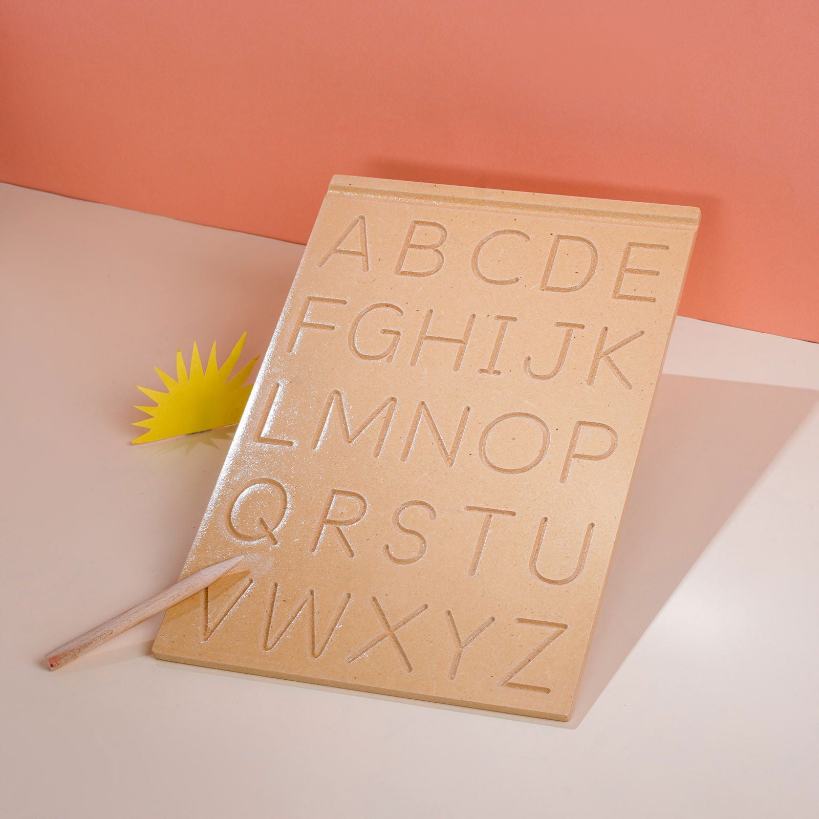 Wooden Picture Educational Board - Capital Alphabet - Tinycubs - 