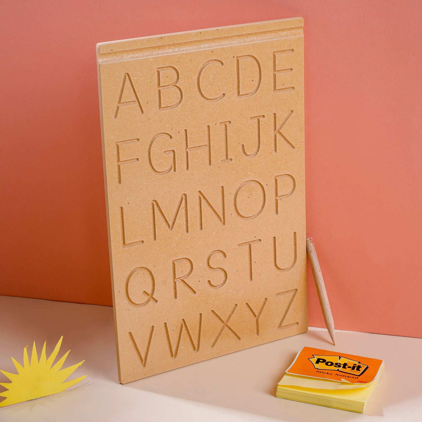 Wooden Picture Educational Board - Capital Alphabet - Tinycubs - 