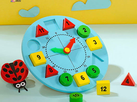 Wooden Picture Educational Board - Clock-Puzzle - Tinycubs - 