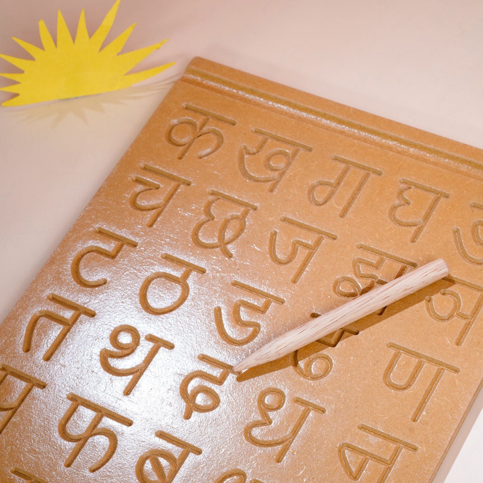 Wooden Picture Educational Board - Hindi Consonant Puzzle - Tinycubs - 
