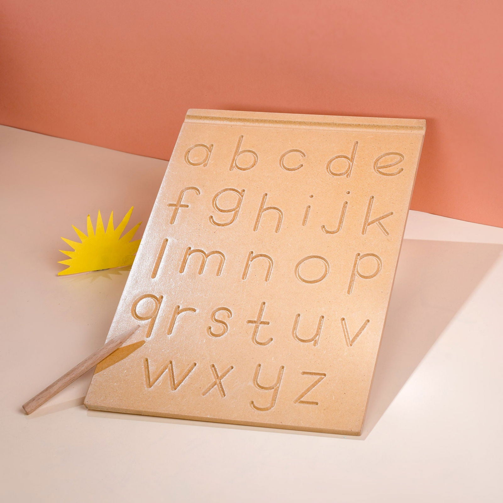 Wooden Picture Educational Board - Lower Alphabet - Tinycubs - 