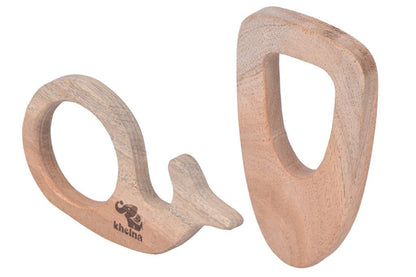 Wooden Teethers - Dolphin & triangle - Tinycubs - 
