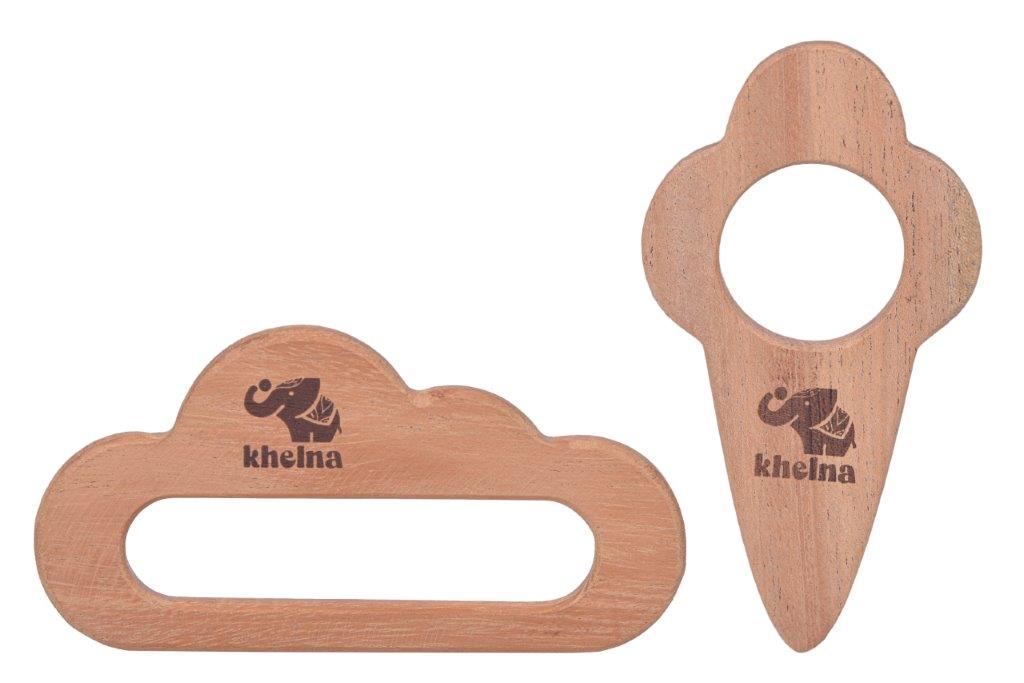 Wooden Teethers - Ice-cream & Cloud - Tinycubs - 