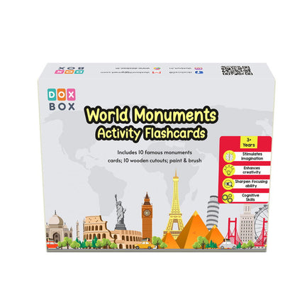 World Monuments flashcards with Activity with Wooden Monuments. - Tinycubs - 