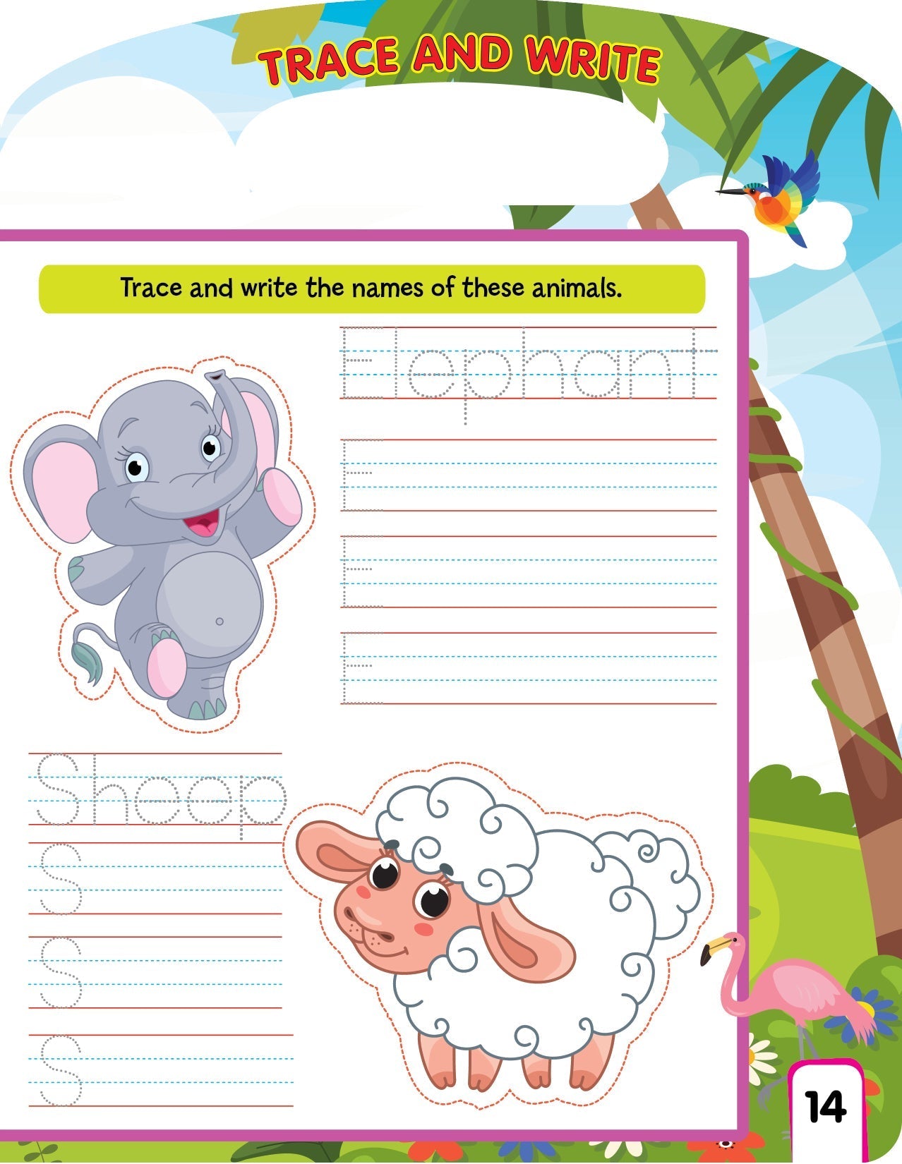 Write and Wipe Book  Animals - Tinycubs - 