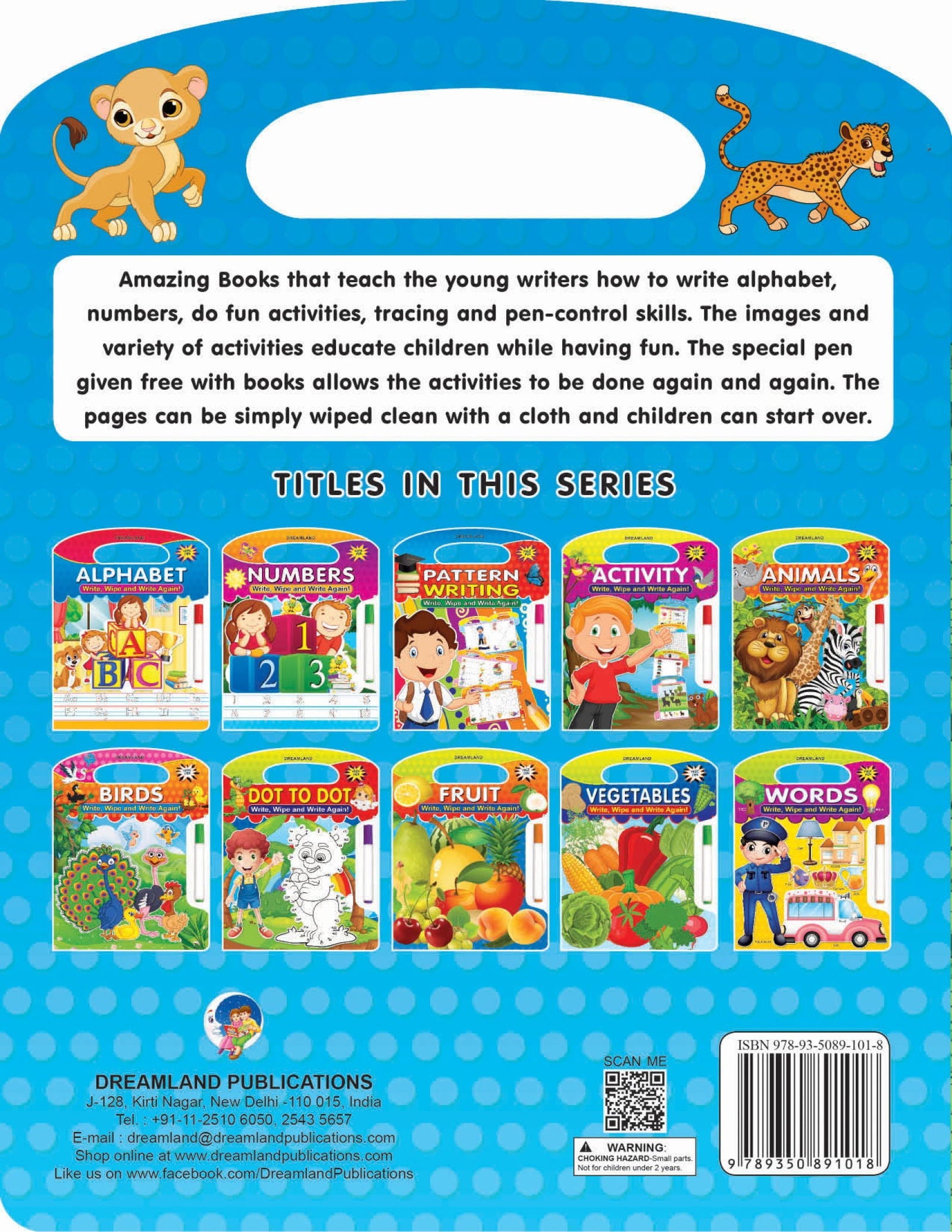 Write and Wipe Book  Animals - Tinycubs - 