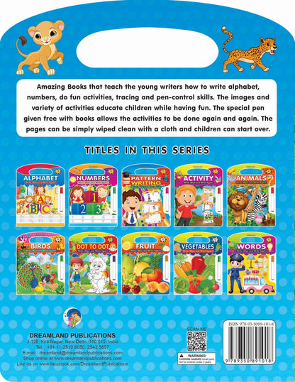 Write and Wipe Book  Animals - Tinycubs - 
