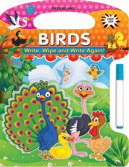 Write and Wipe Book  Birds - Tinycubs - 