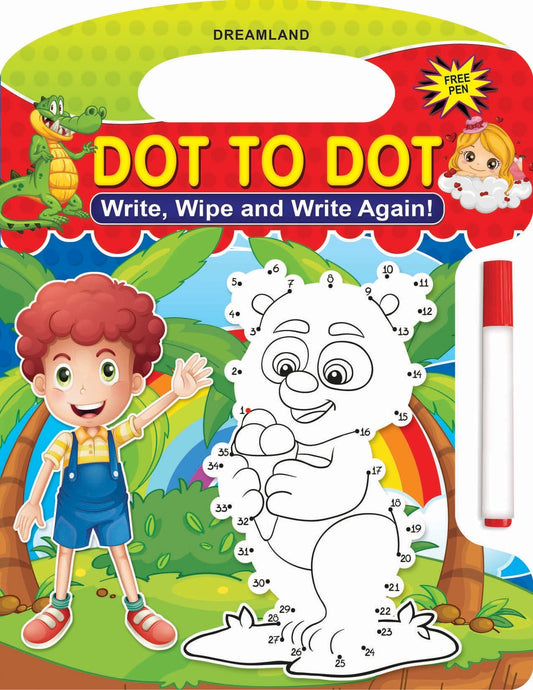 Write and Wipe Book  Dot to Dot - Tinycubs - 