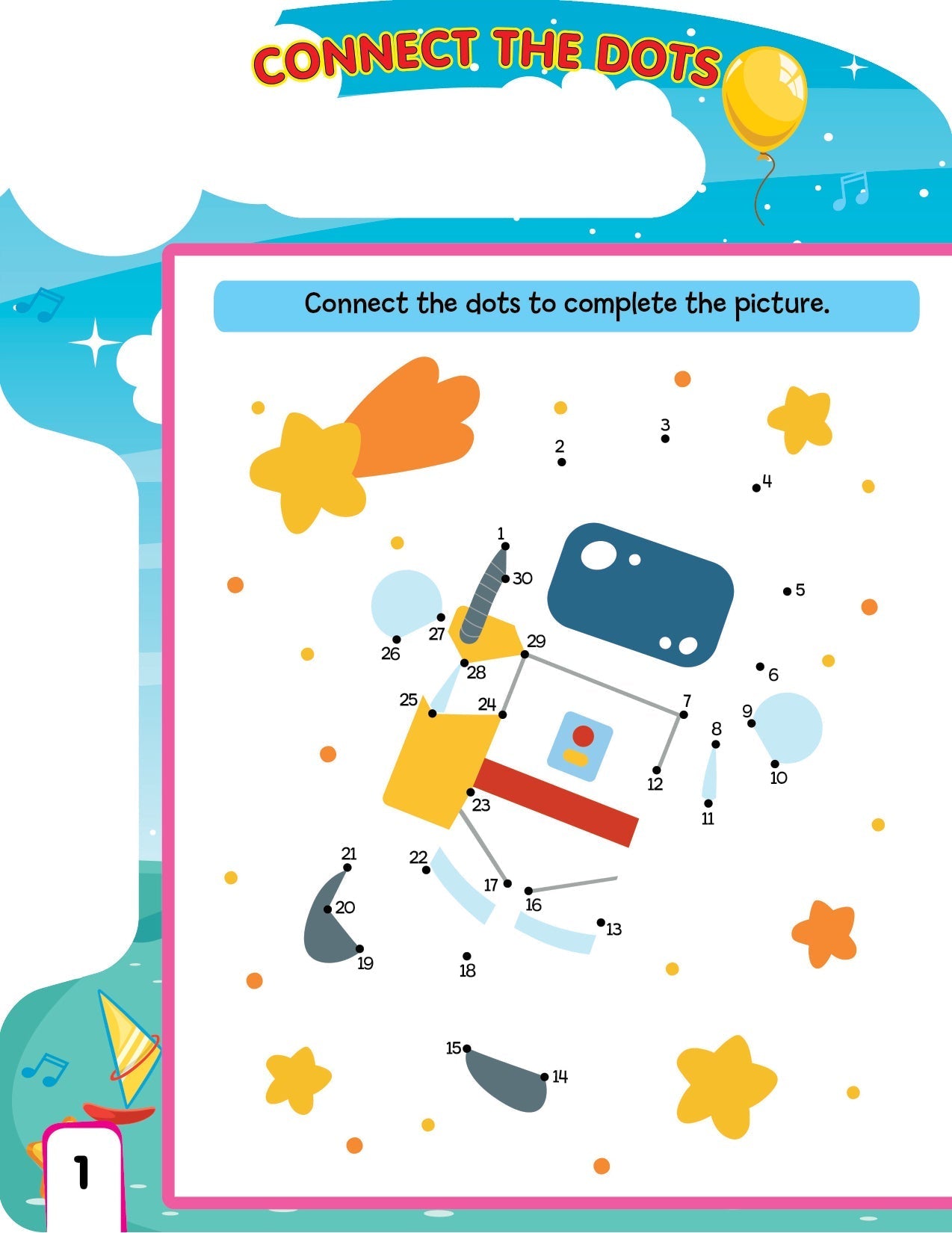 Write and Wipe Book  Dot to Dot - Tinycubs - 