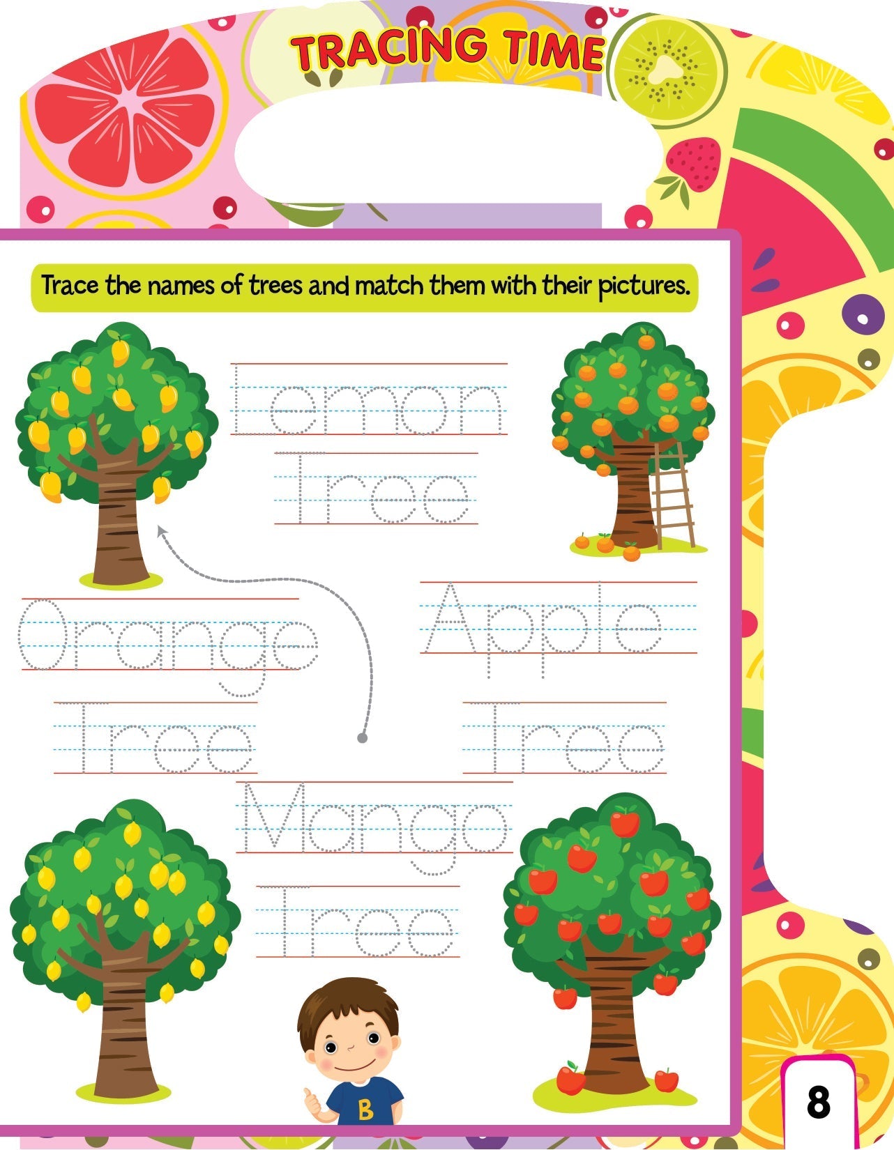 Write and Wipe Book  Fruit - Tinycubs - 