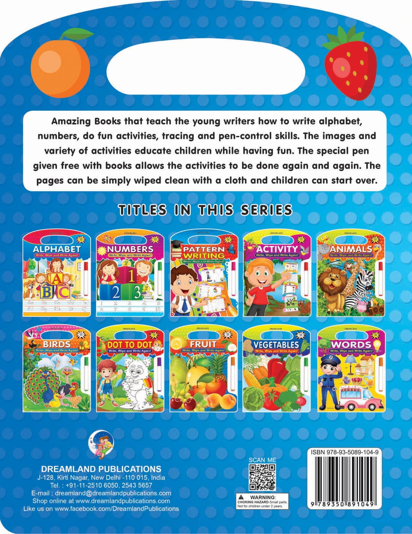 Write and Wipe Book  Fruit - Tinycubs - 