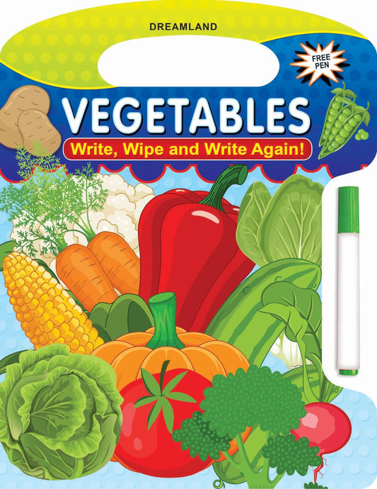 Write and Wipe Book  Vegetables - Tinycubs - 