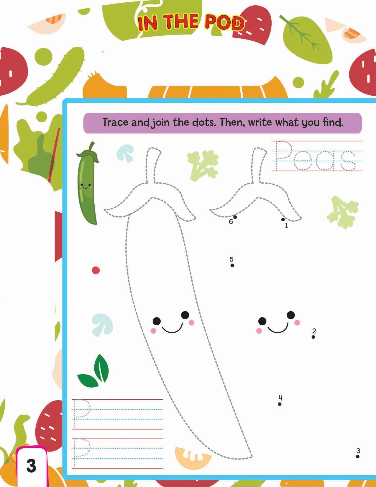 Write and Wipe Book  Vegetables - Tinycubs - 