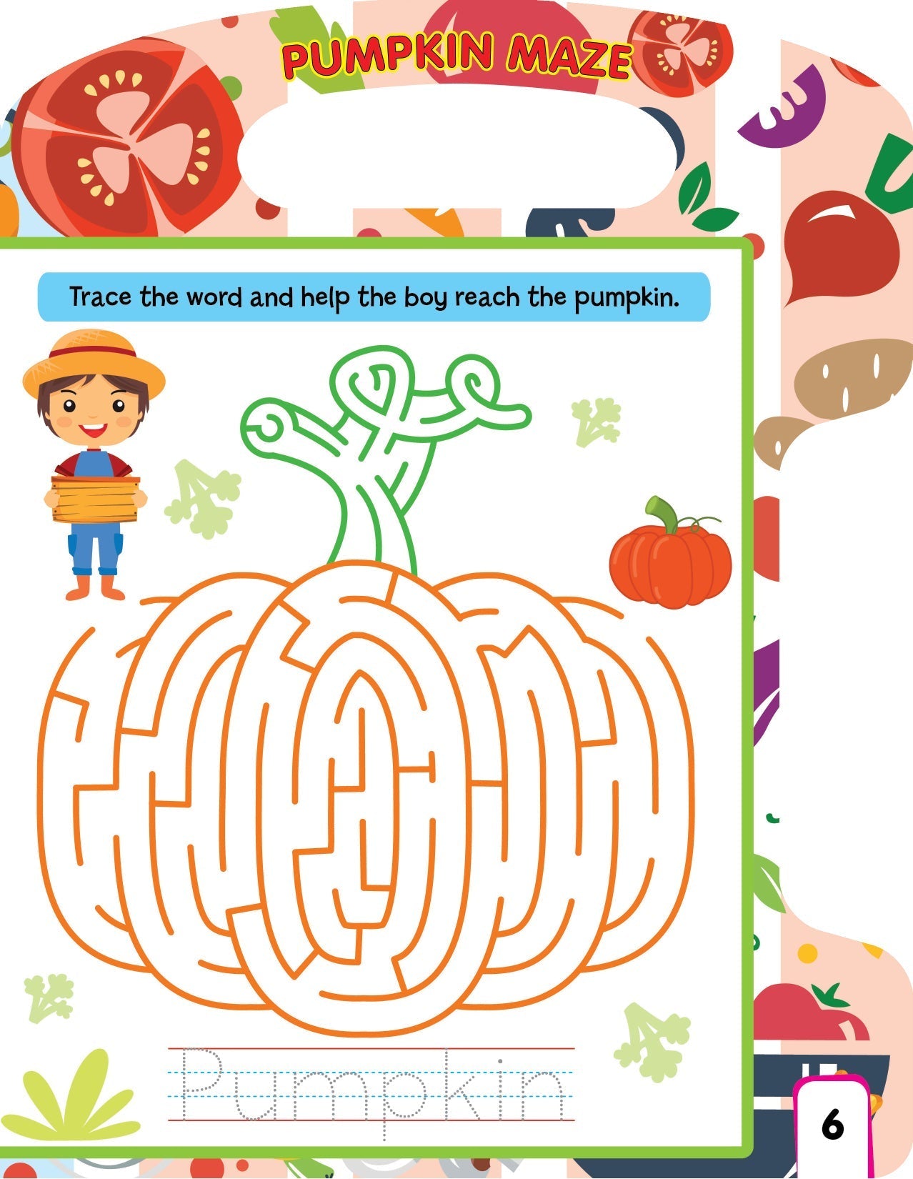 Write and Wipe Book  Vegetables - Tinycubs - 