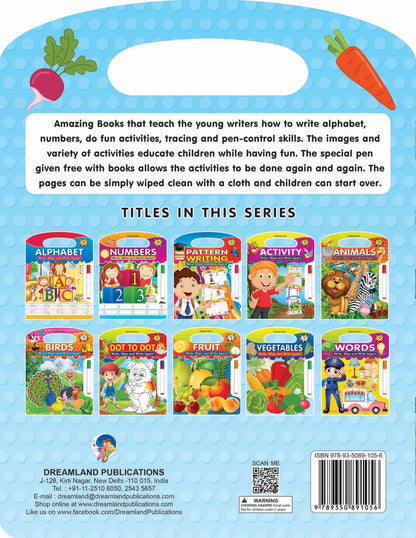 Write and Wipe Book  Vegetables - Tinycubs - 