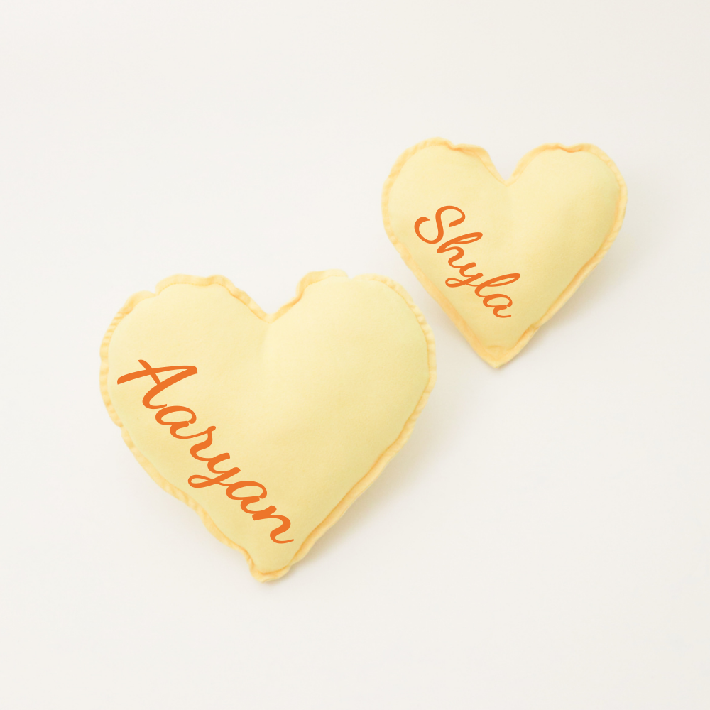 Yellow Heart - Shape Cushion (Small) - Tinycubs - 