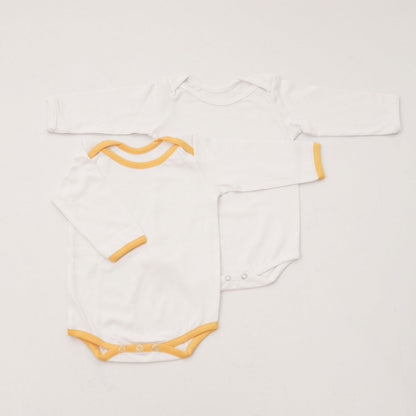 Yellow Love Bodysuits (full sleeves)- Set of 2 - Tinycubs - 