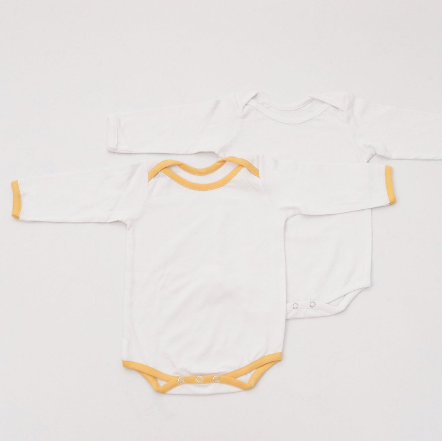 Yellow Love Bodysuits (full sleeves)- Set of 2 - Tinycubs - 