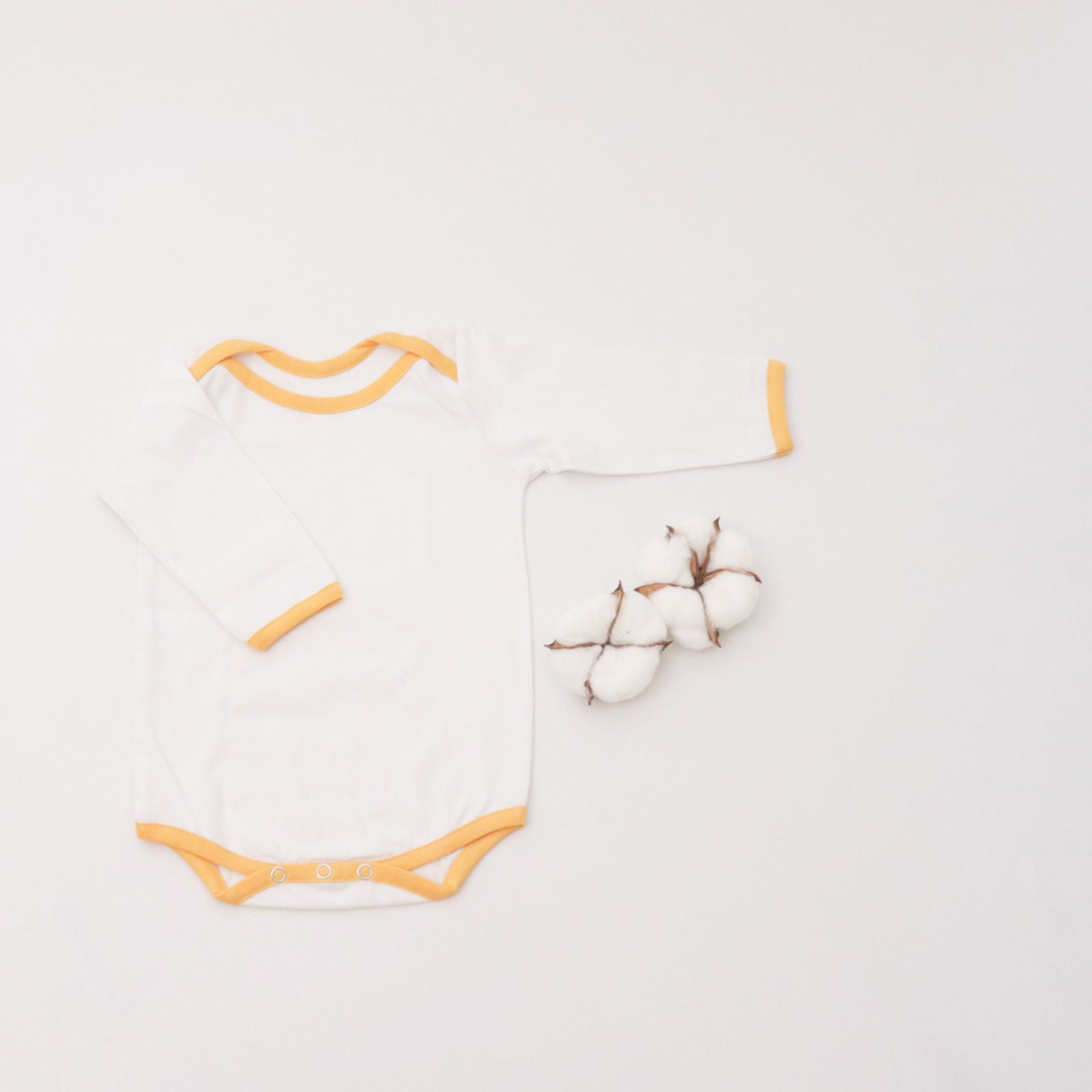 Yellow Love Bodysuits (full sleeves)- Set of 2 - Tinycubs - 