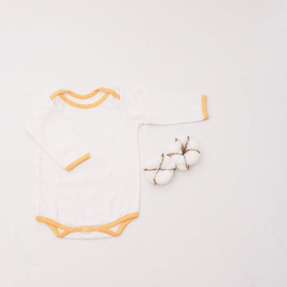 Yellow Love Bodysuits (full sleeves)- Set of 2 - Tinycubs - 