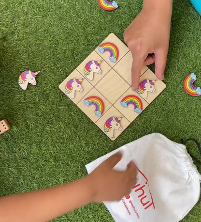 Tic Tac Toy - Unicorn & Rainbow